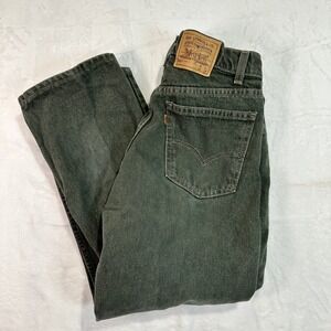 Levi's 562 Loose Fit Husky Jeans 30x26 Green Orange Tab USA Rare
